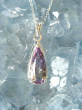 Pendentif Amétrine & Argent 925 - Pierre pour l'apaisement & la combativité - SOLYA - Bijoux, Cristaux et mineraux en Belgique - Boutique de pierres naturelles et ethiques