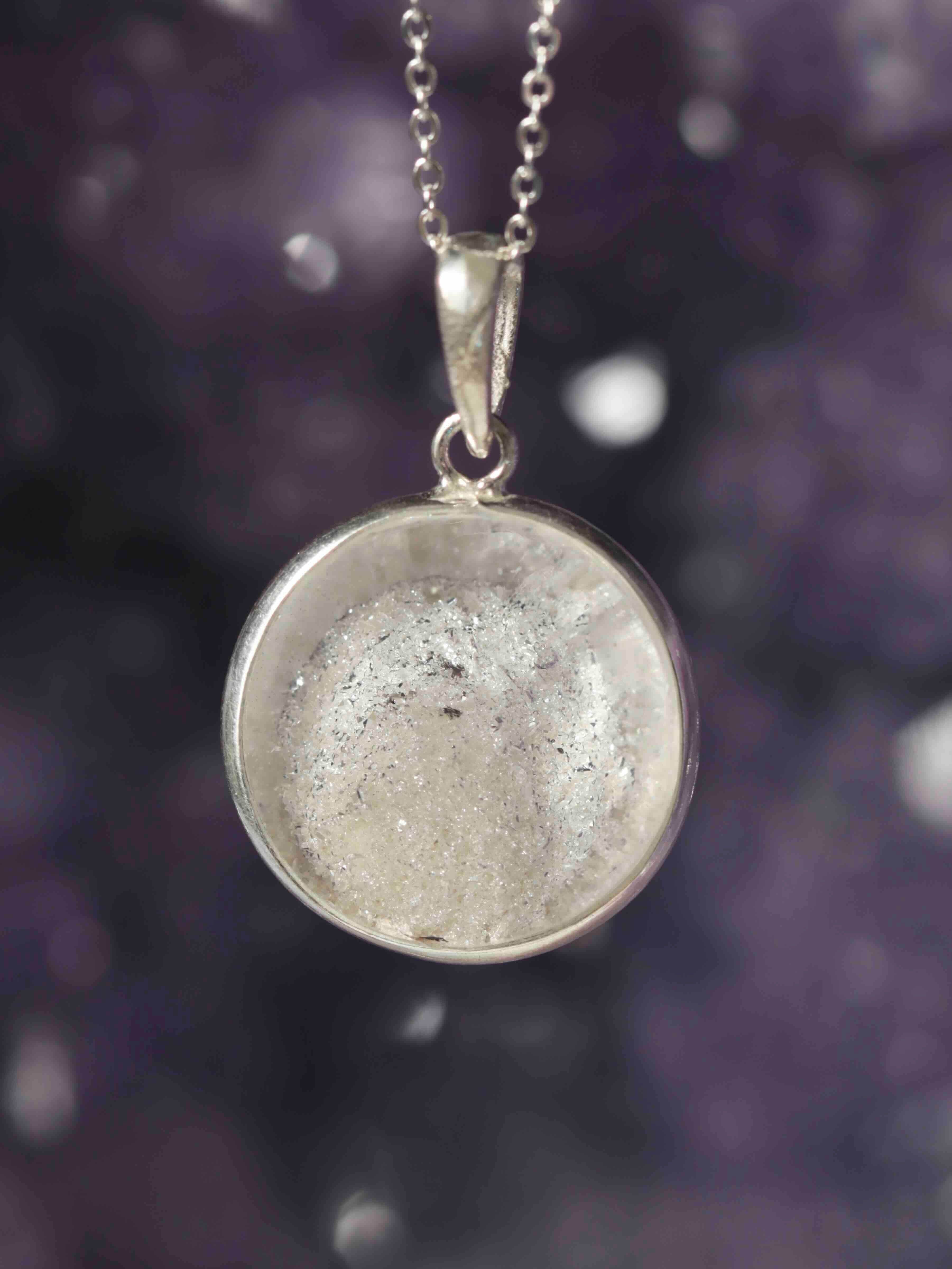 Pendentif Quartz Lodolite & Argent 925 - Pierre pour cultiver son jardin - SOLYA - Bijoux, Cristaux et mineraux en Belgique - Boutique de pierres naturelles et ethiques