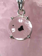 Pendentif Quartz à Chlorite et Argent 925 | Pierre pour l'inspiration & l'harmonie | SOLYA | Bijoux, Cristaux et mineraux en Belgique | Boutique de pierres naturelles et ethiques
