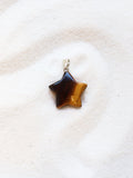 Pendentif etoile Oeil-de-Tigre | Pierre pour laisser briller sa lumiere | SOLYA | Pierres ethiques et naturelles en Belgique | Bijoux, cristaux et mineraux