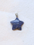 Pendentif etoile Sodalite | Pierre pour clarifier ses pensees | SOLYA | Bijoux, pierres, cristaux & minéraux en Belgique | Ethique et naturel