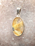 Pendentif étoile de Quartz Rutile ave  et Argent 925 | Pierre pour apaiser les tensions | SOLYA | Bijoux, Cristaux et mineraux en Belgique | Boutique de pierres naturelles et ethiques