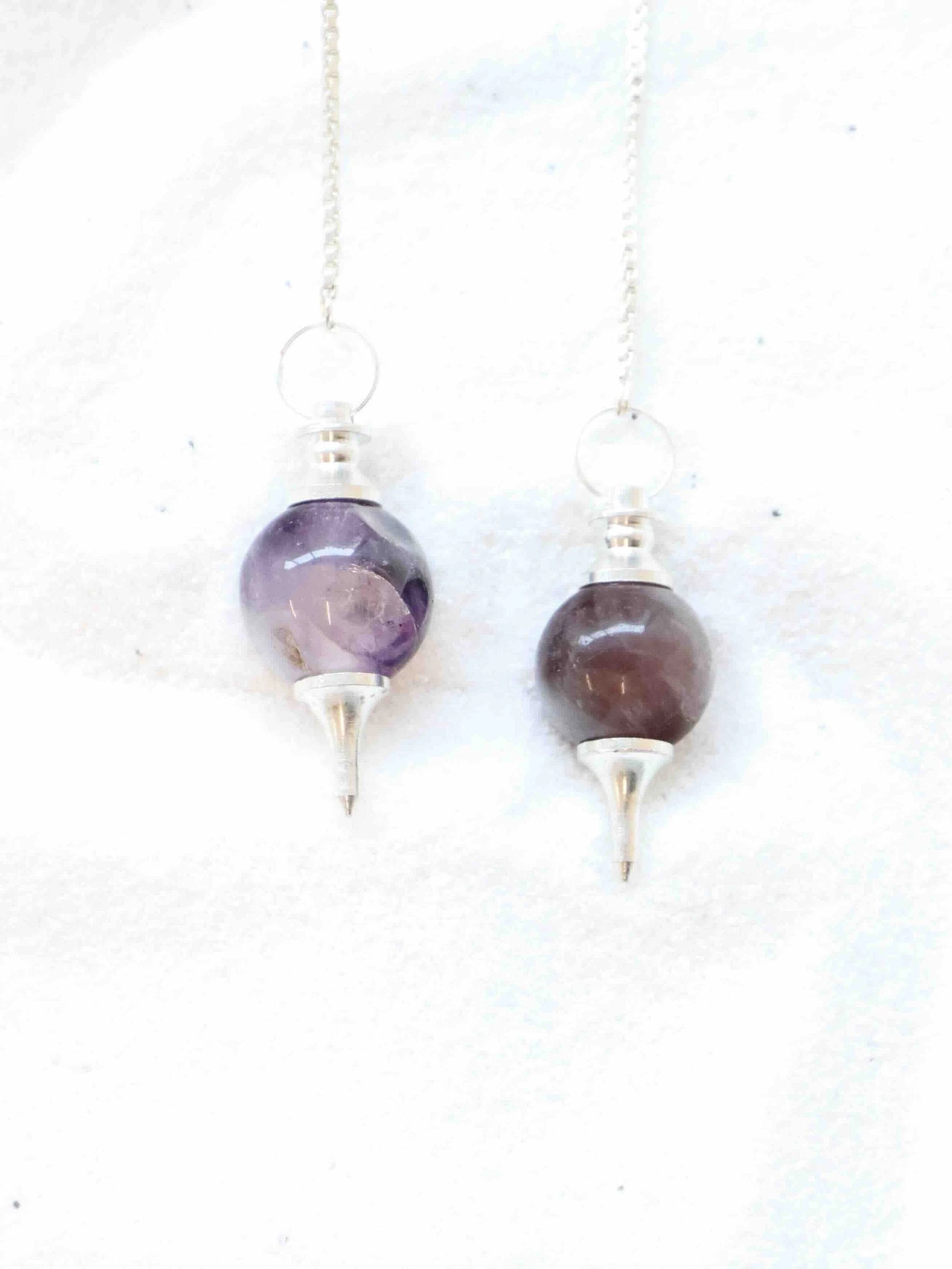Pendule Amethyste | Pierre pour se detendre & se reconnecter | SOLYA | Bijoux, pierres, cristaux & minéraux en Belgique | Ethique et naturel