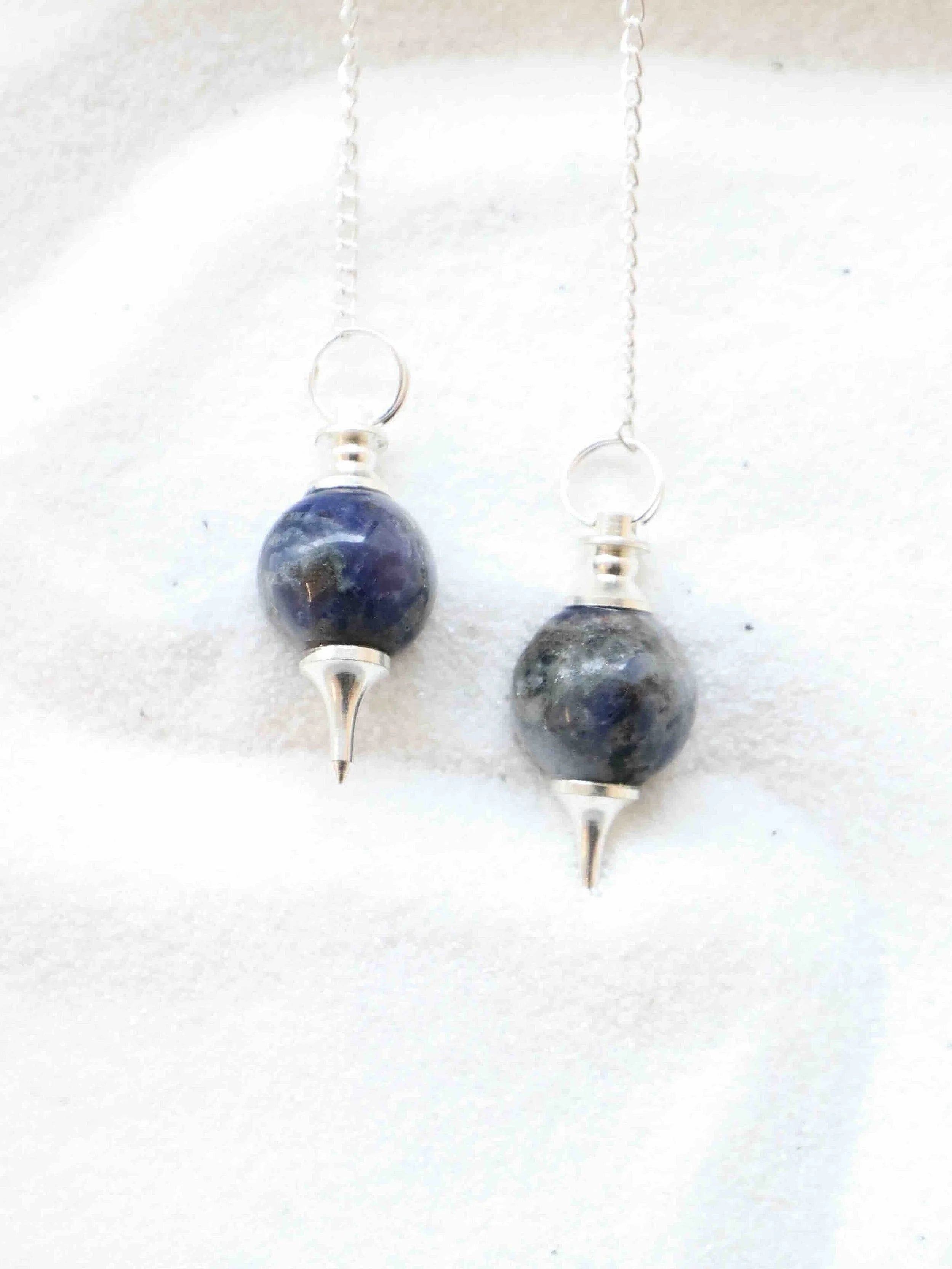 Pendule Lapis-Lazuli | Pierre pour s'affirmer | SOLYA | Pierres ethiques et naturelles en Belgique | Bijoux, cristaux et mineraux