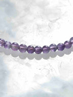 Perles d'Améthyste polies 4 mm, pierre naturelle pour se détendre et se reconnecter – SOLYA