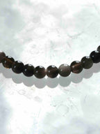 Perles d'Obsidienne argentée 4 mm, pierre naturelle pour être maître de son destin – SOLYA