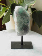Petite Fluorite sur pied - Pierre pour la détente & la reconnection à son savoir - SOLYA - Bijoux, Cristaux et mineraux en Belgique - Boutique de pierres naturelles et ethiques