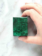 Petite boite en Malachite - Pierre pour la persuasion & l'équilibre de l'Âme - SOLYA - Bijoux, Cristaux et mineraux en Belgique - Boutique de pierres naturelles et ethiques