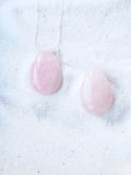 Gemme percée Quartz rose 𖢻 Amour & Douceur
