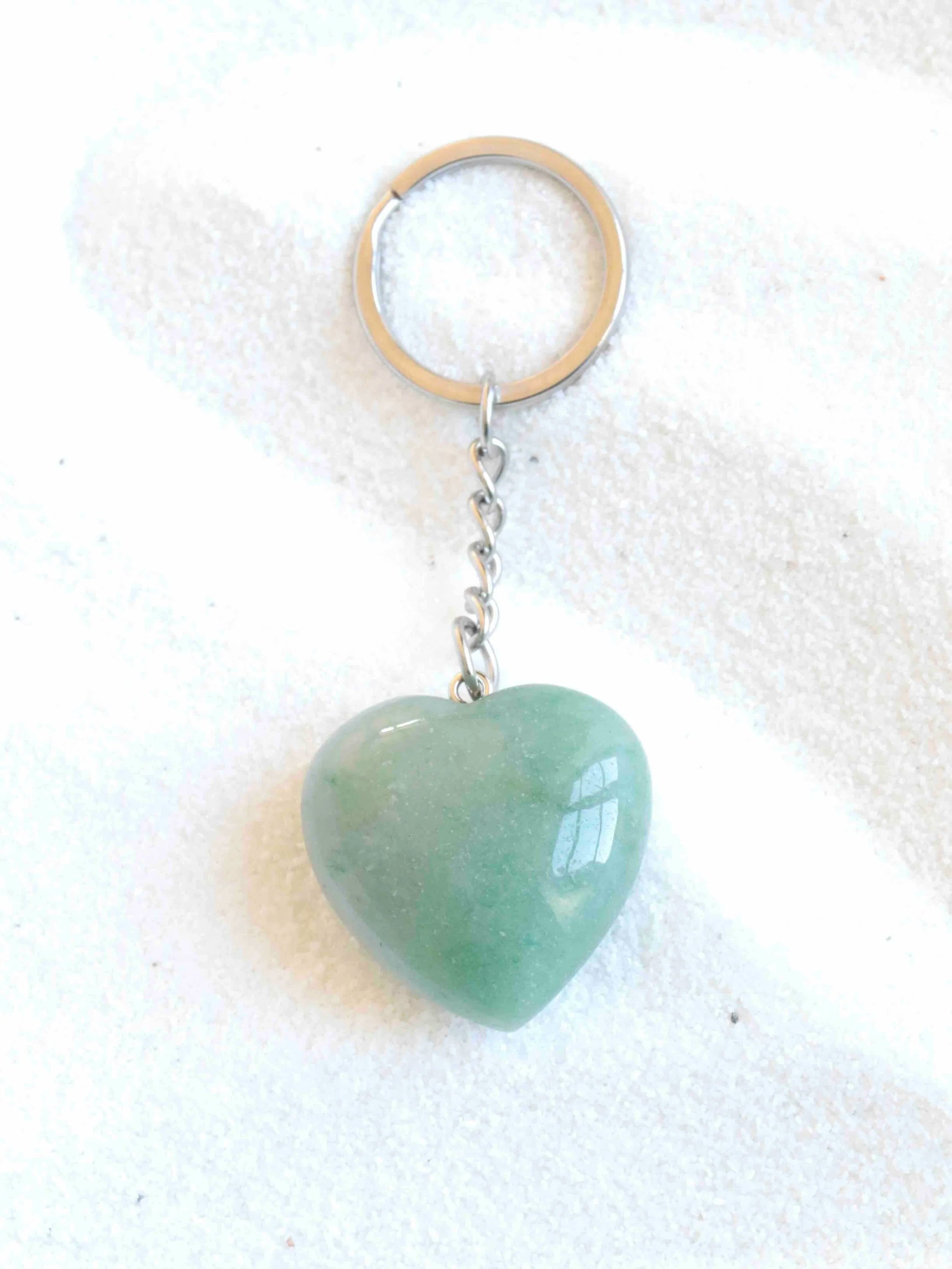 Porte cle Aventurine | Pierre pour avancer avec confiance | SOLYA | Bijoux, cristaux, pierres & minéraux | Pierres éthiques et naturelles en Belgique