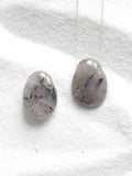Drilled Tourmalinated Quartz Gemstone 𖢻 Stop self-limiting