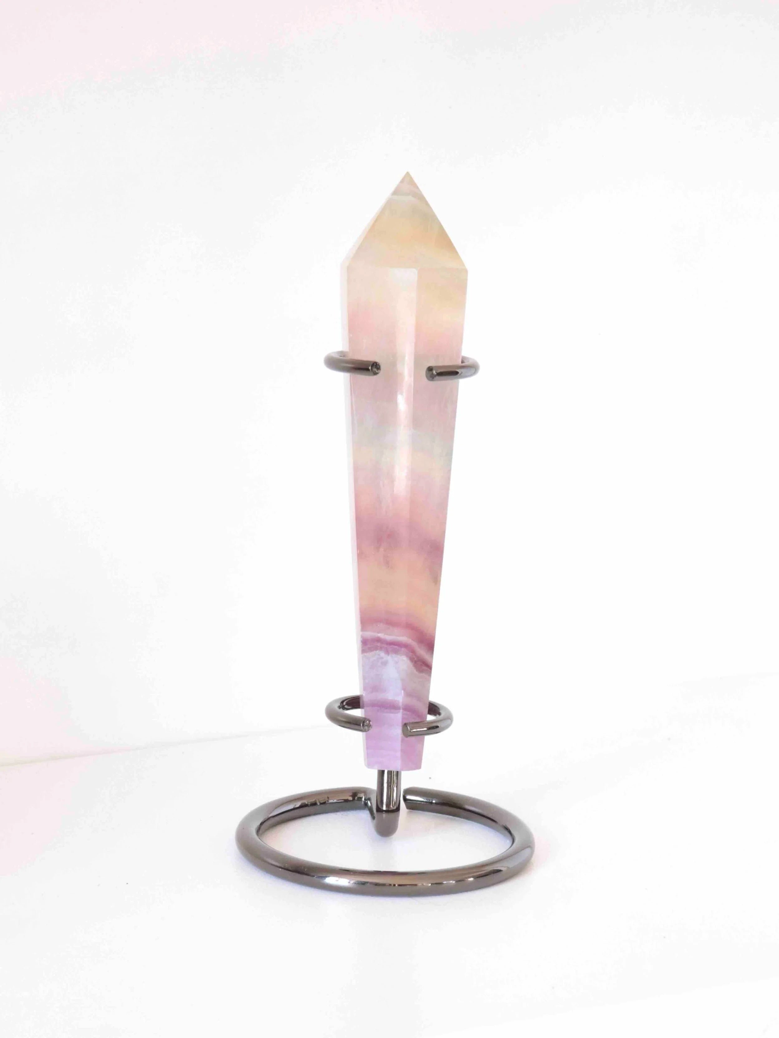 Sceptre de Fluorite | Pierre pour la reconnection à son savoir et détente  | SOLYA | Bijoux, pierres, cristaux & minéraux en Belgique | Ethique et naturelles